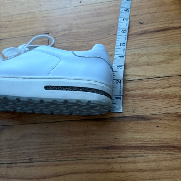 Birkenstock White Leather Sneakers Size 9 - Picture 2 of 4